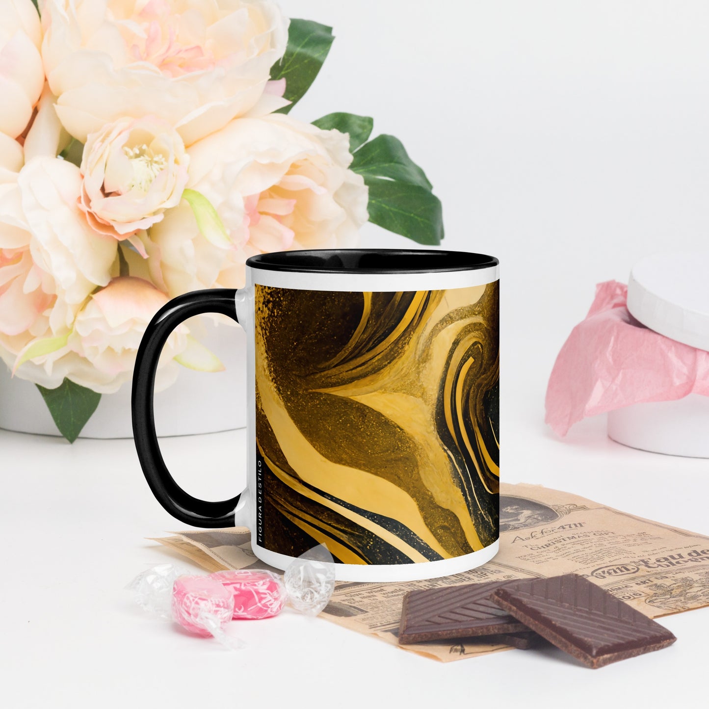 Duna Ceramic Mug with Color Inside