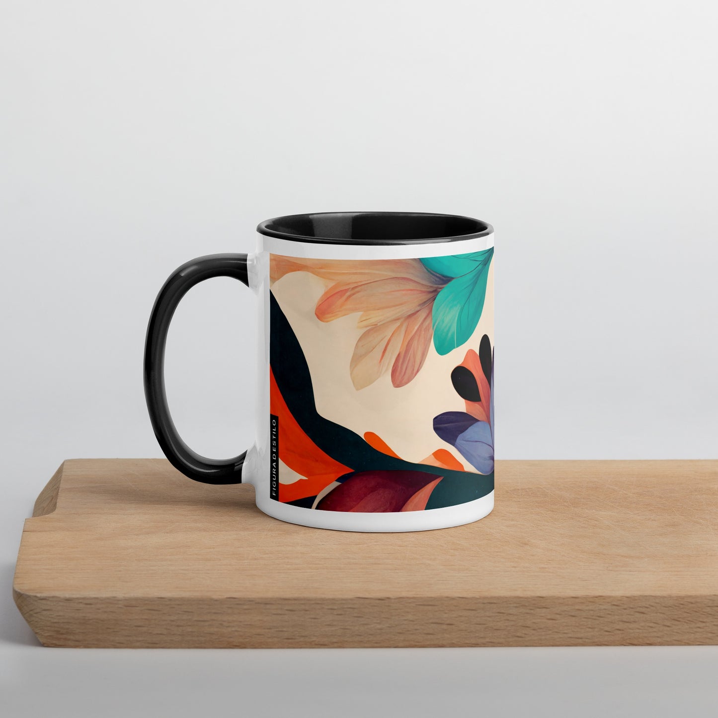 Magic Garden Ceramic Mug with Color Inside