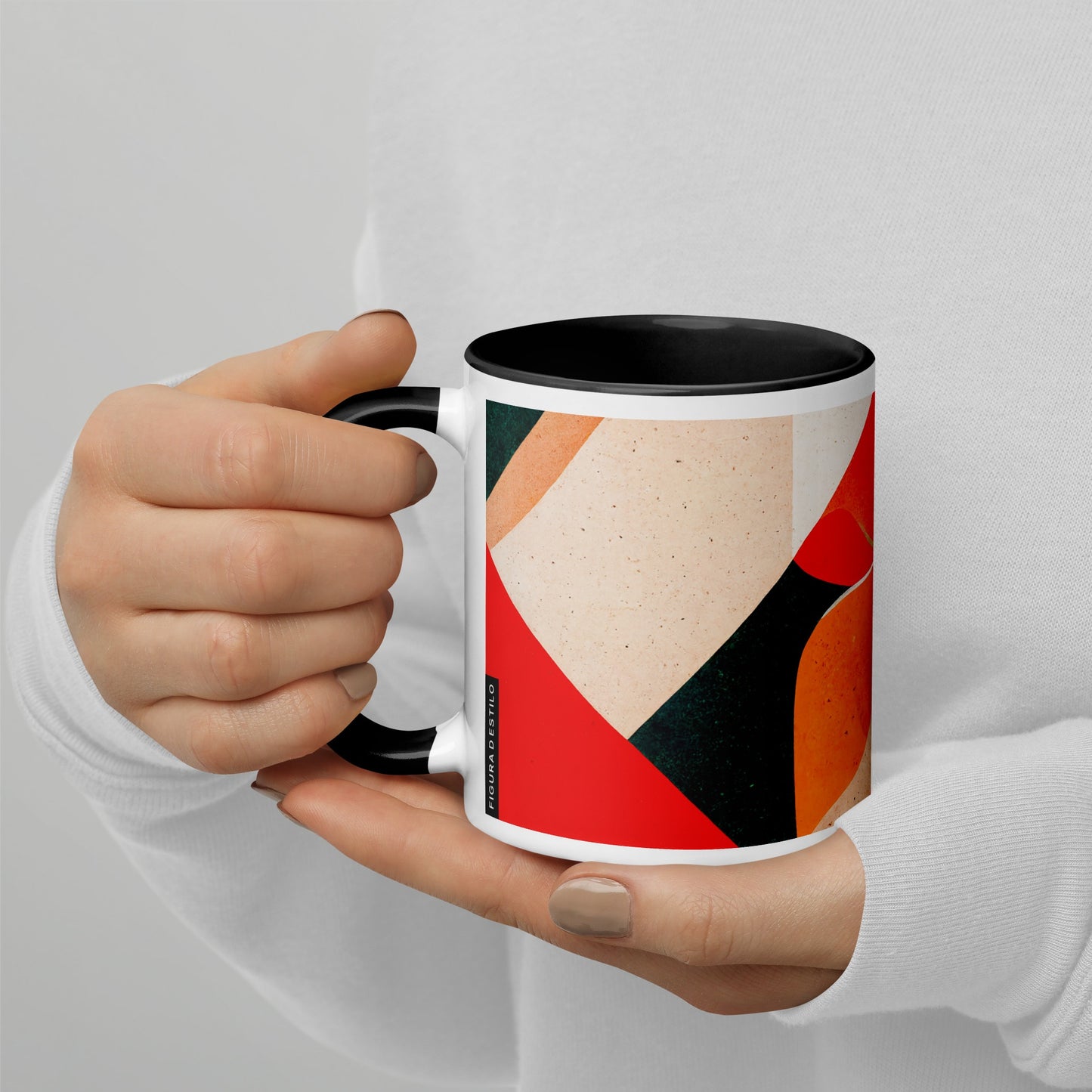 Jelly Bread Ceramic Mug with Color Inside