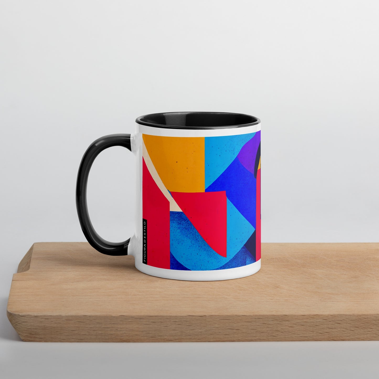 Summer Tide Ceramic Mug with Color Inside