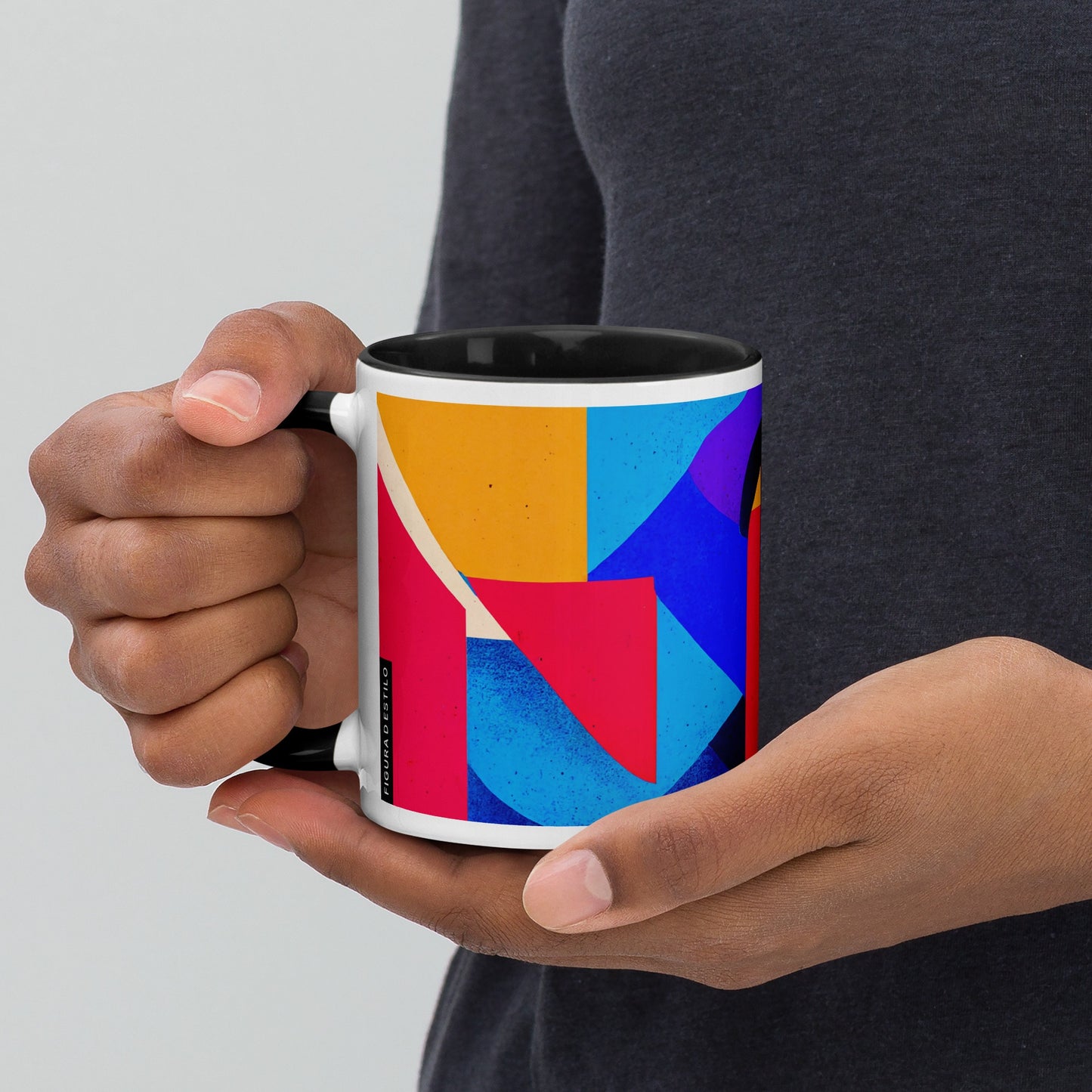 Summer Tide Ceramic Mug with Color Inside