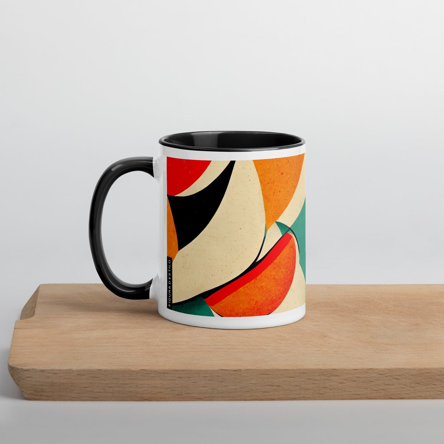 Water Loaf Ceramic Mug with Color Inside