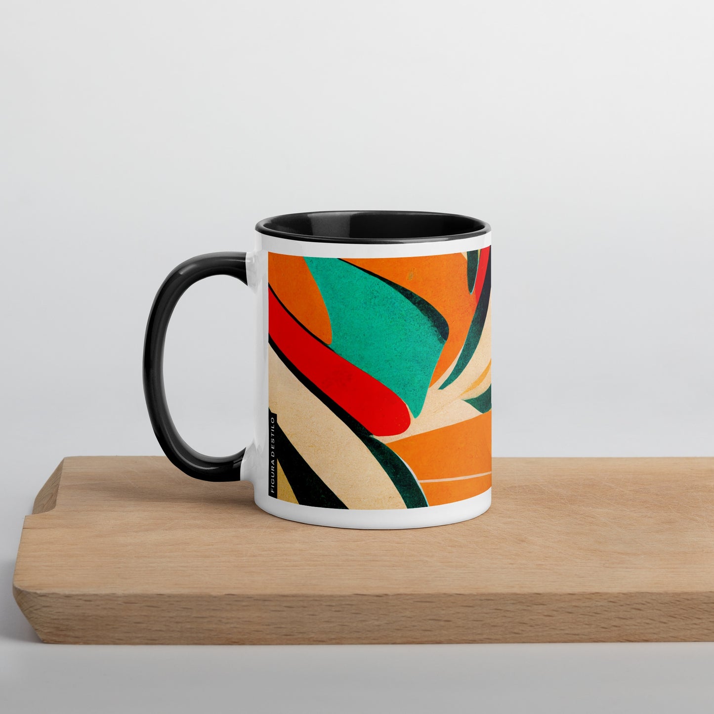 Hot Forest Ceramic Mug with Color Inside