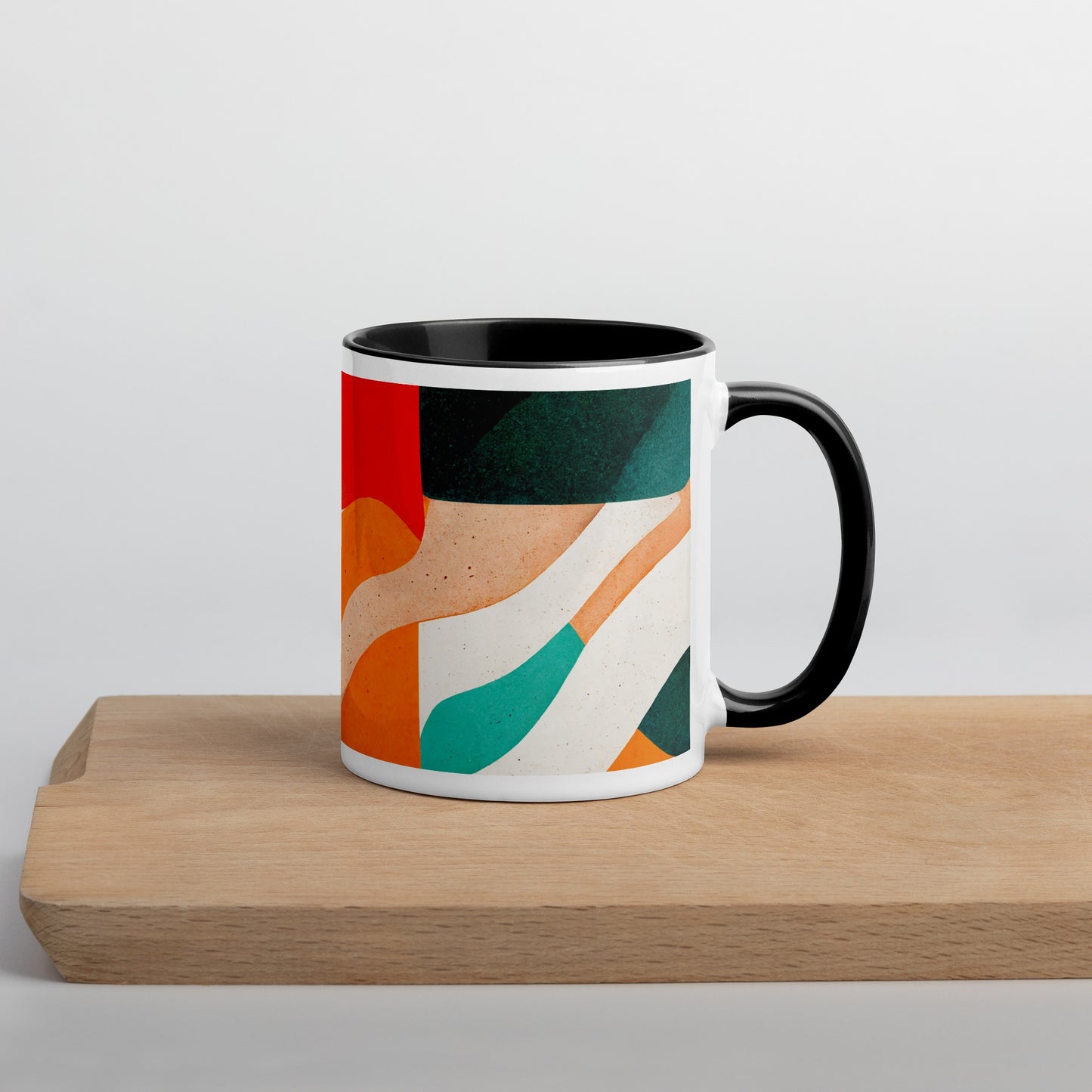 Jelly Bread Ceramic Mug with Color Inside