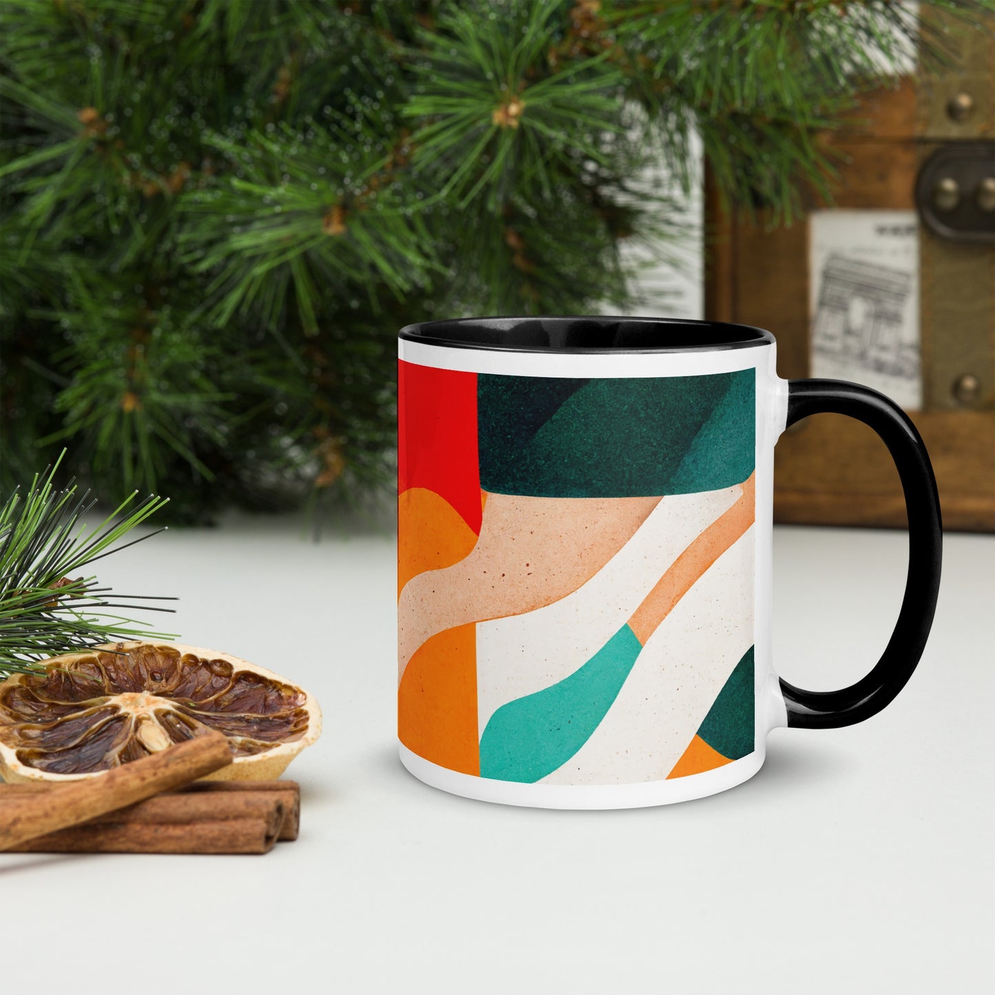 Jelly Bread Ceramic Mug with Color Inside