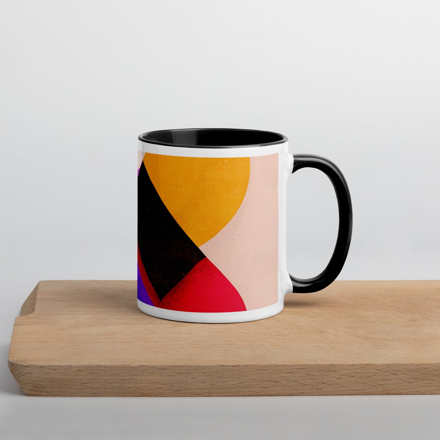 Rising Sun Ceramic Mug with Color Inside