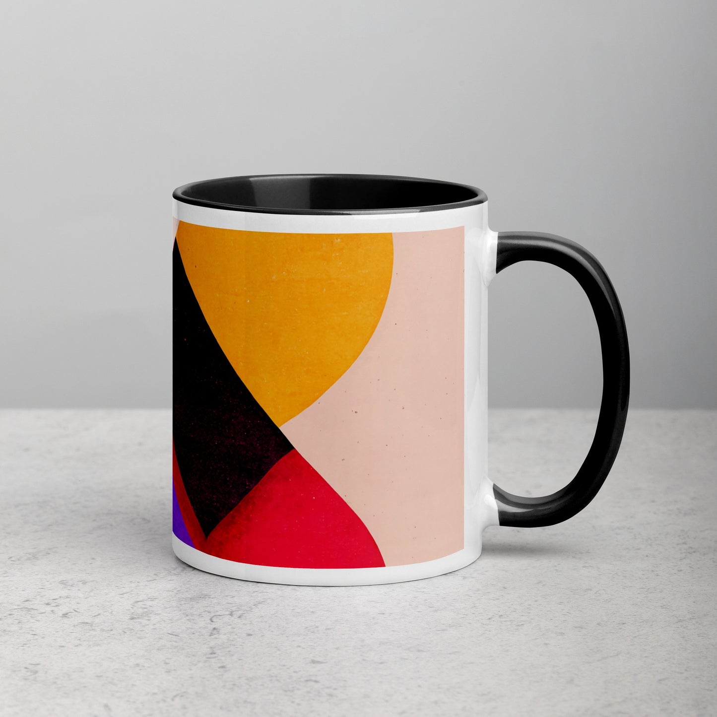 Rising Sun Ceramic Mug with Color Inside