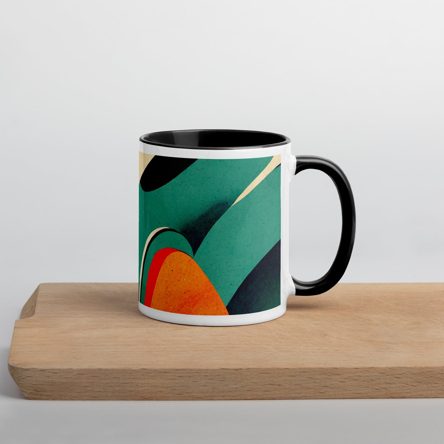 Water Loaf Ceramic Mug with Color Inside
