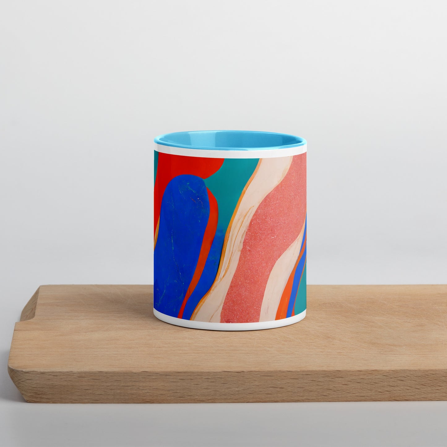 Marble Wonder Ceramic Mug with Color Inside