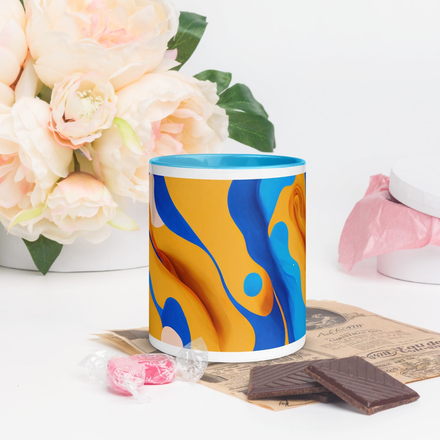 Oasis Ceramic Mug with Color Inside