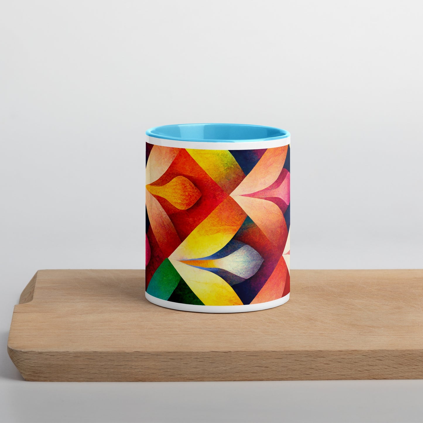 Petals Ceramic Mug with Color Inside