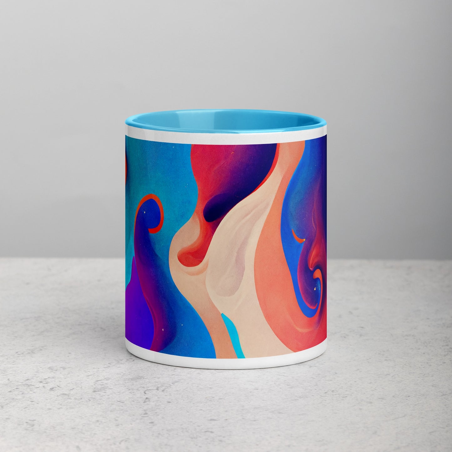 Purple Dream Ceramic Mug with Color Inside