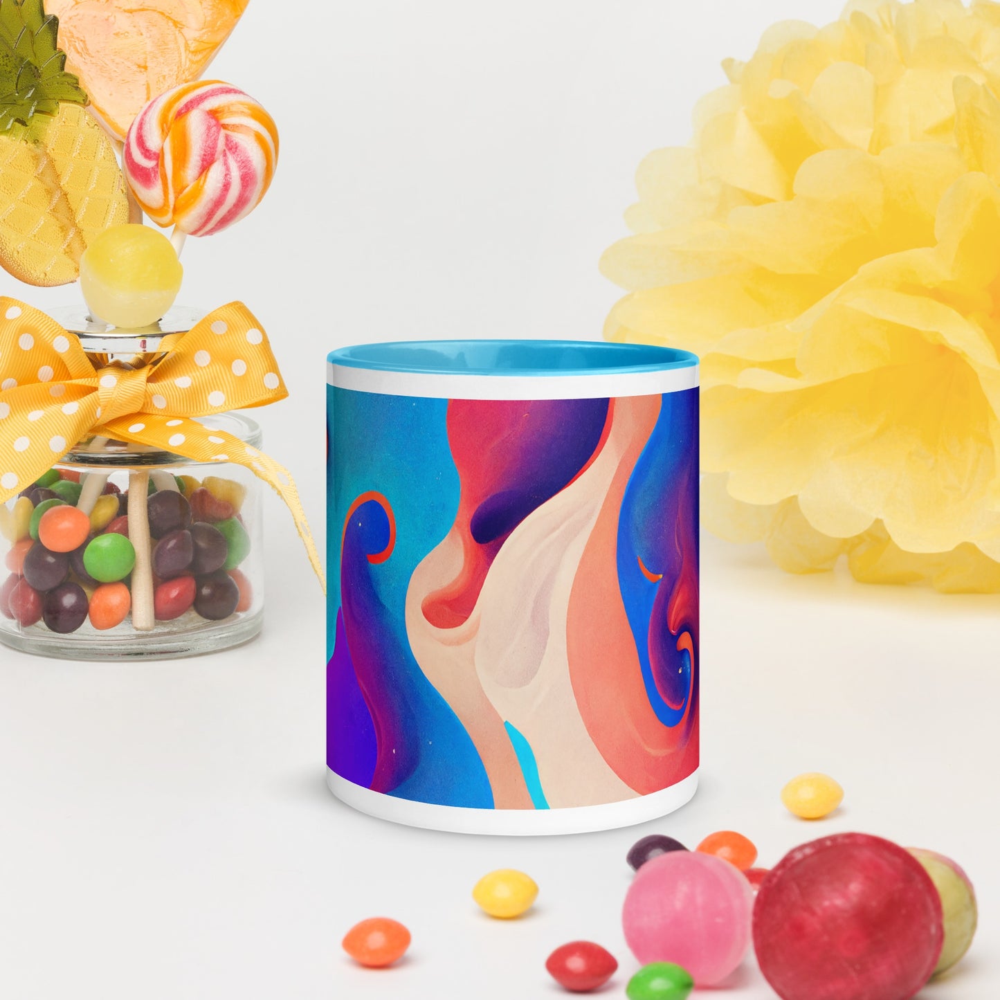 Purple Dream Ceramic Mug with Color Inside