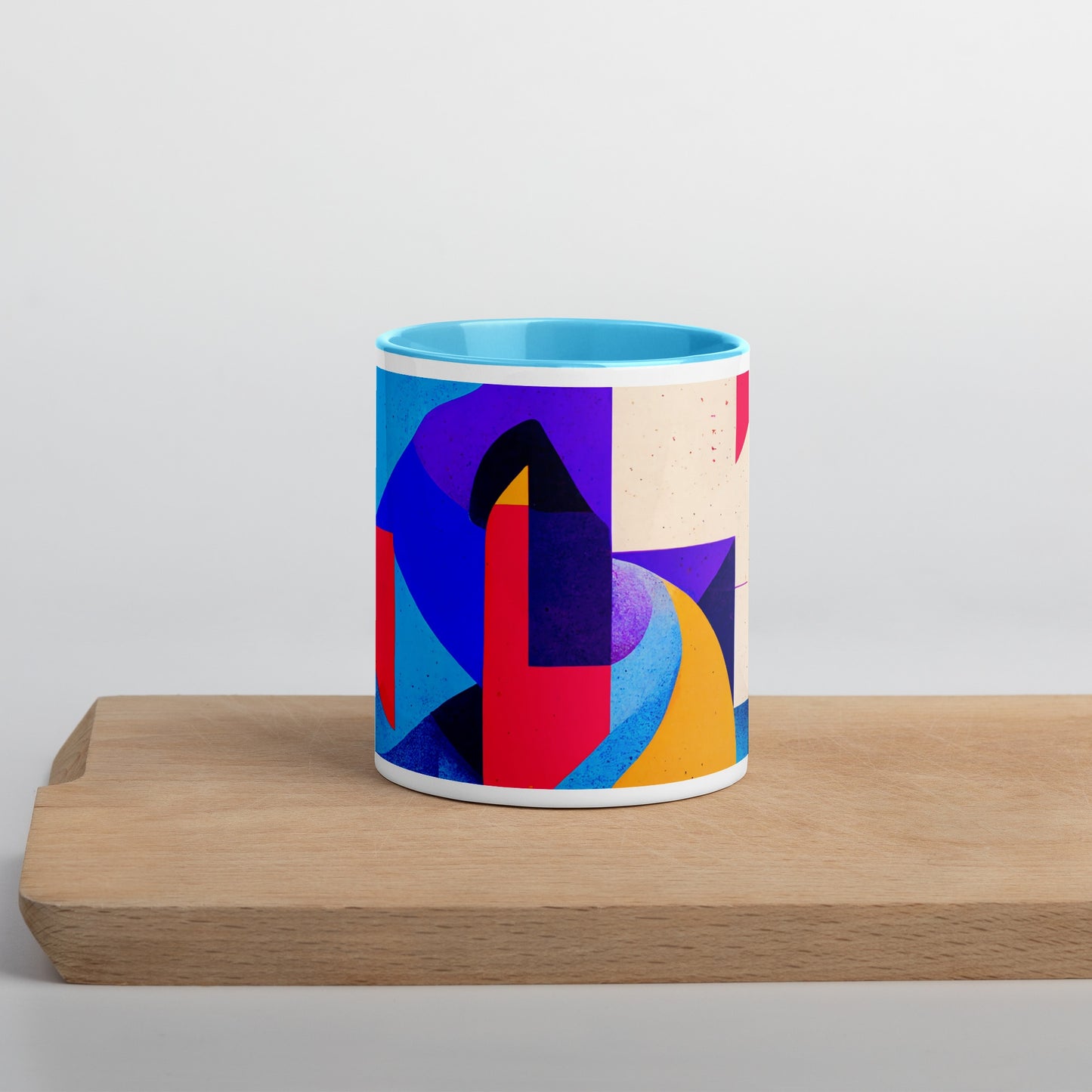 Summer Tide Ceramic Mug with Color Inside