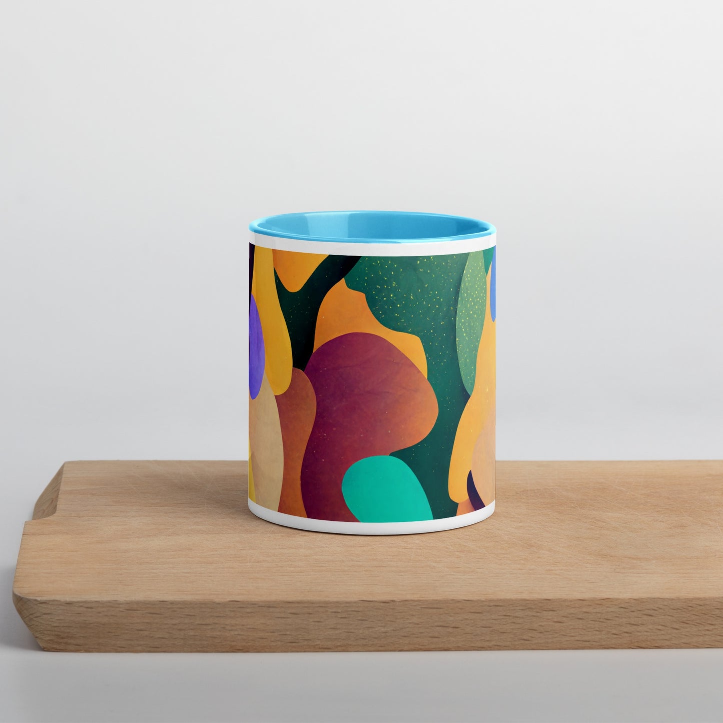 Water Lily Ceramic Mug with Color Inside