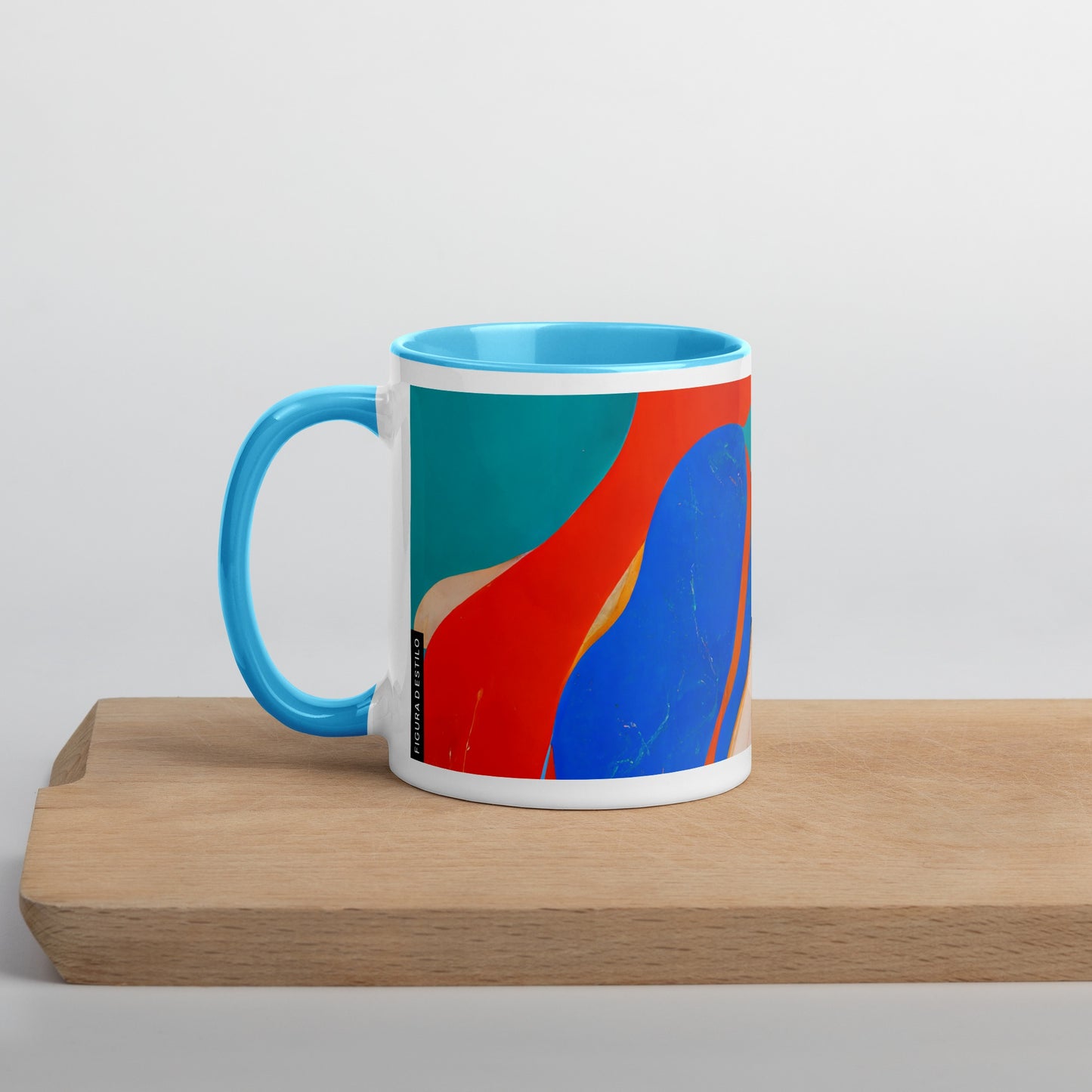 Marble Wonder Ceramic Mug with Color Inside