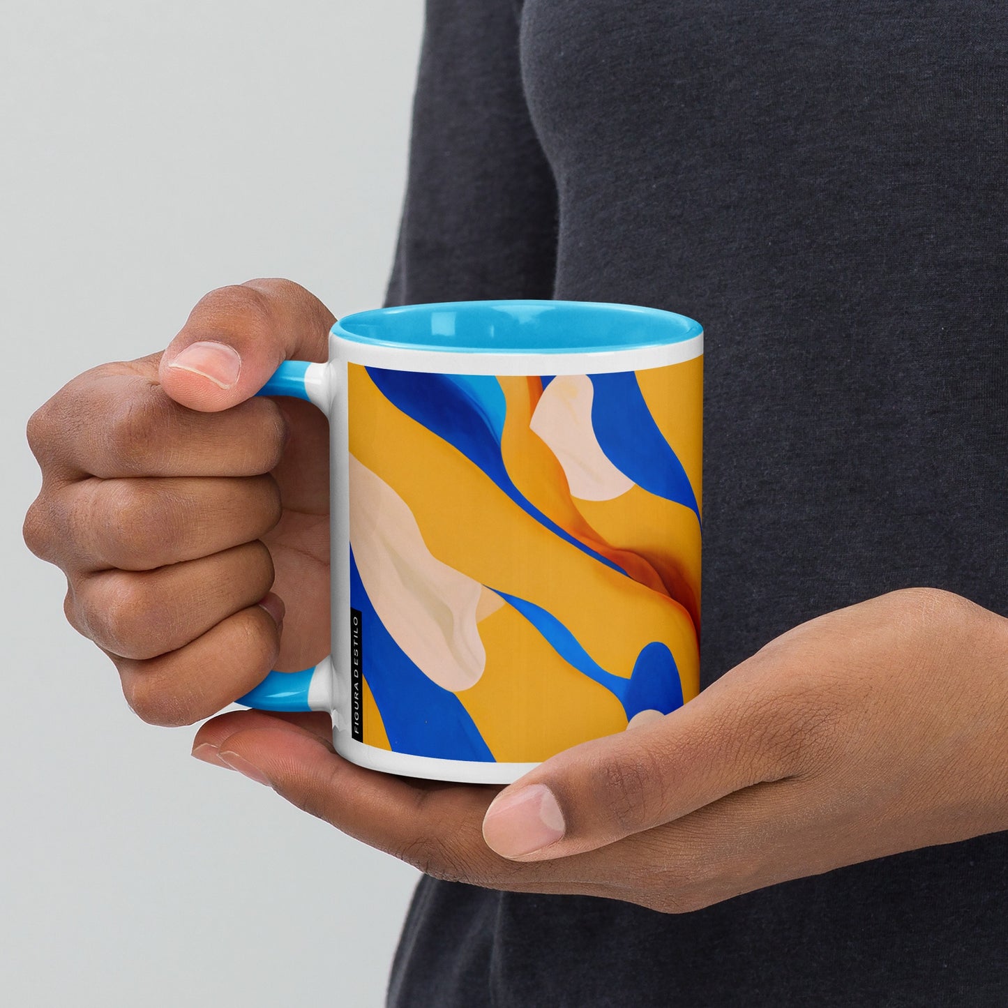 Oasis Ceramic Mug with Color Inside