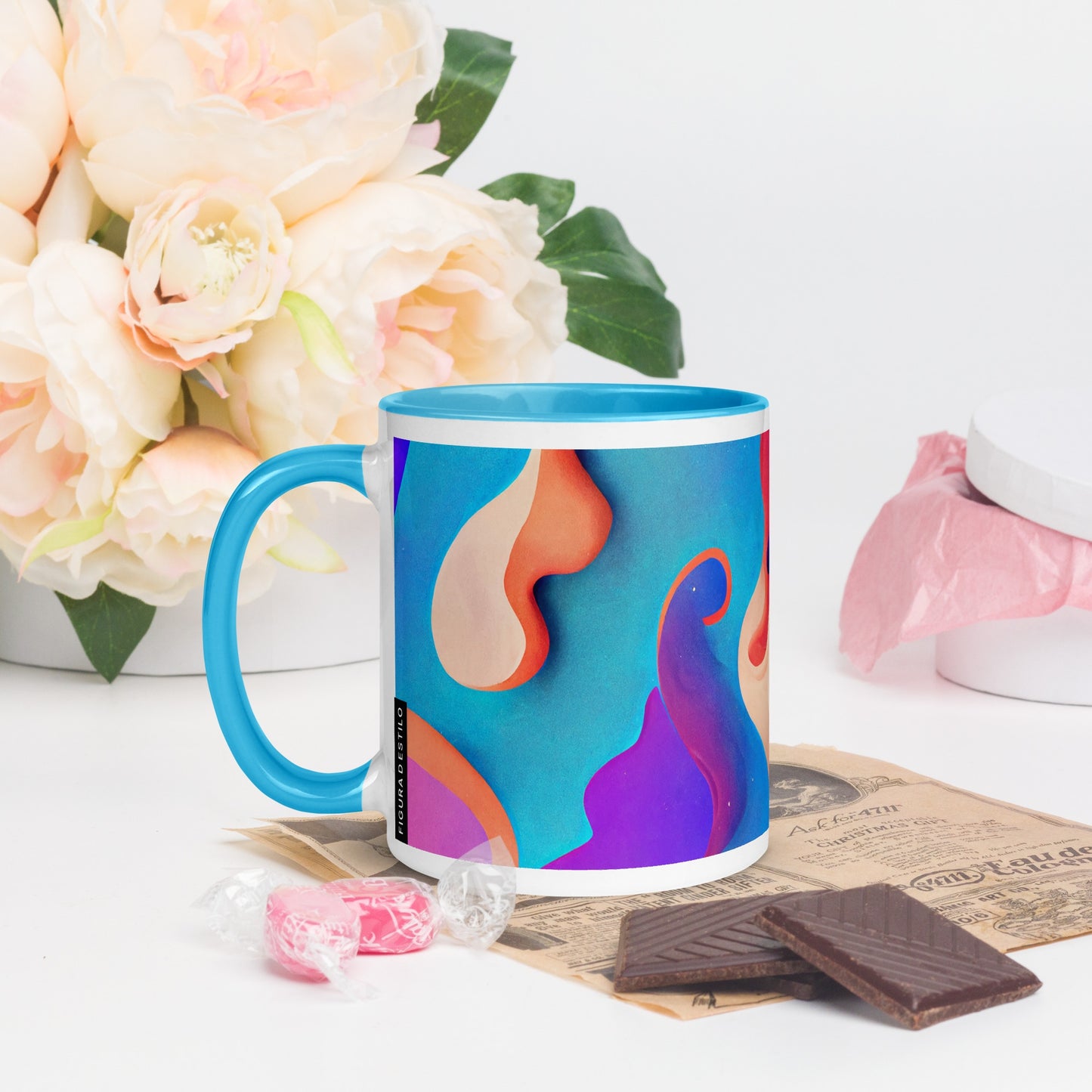 Purple Dream Ceramic Mug with Color Inside