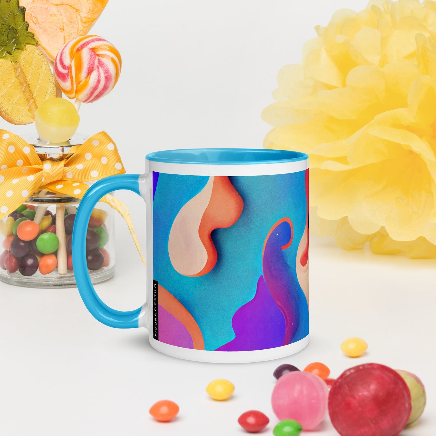 Purple Dream Ceramic Mug with Color Inside