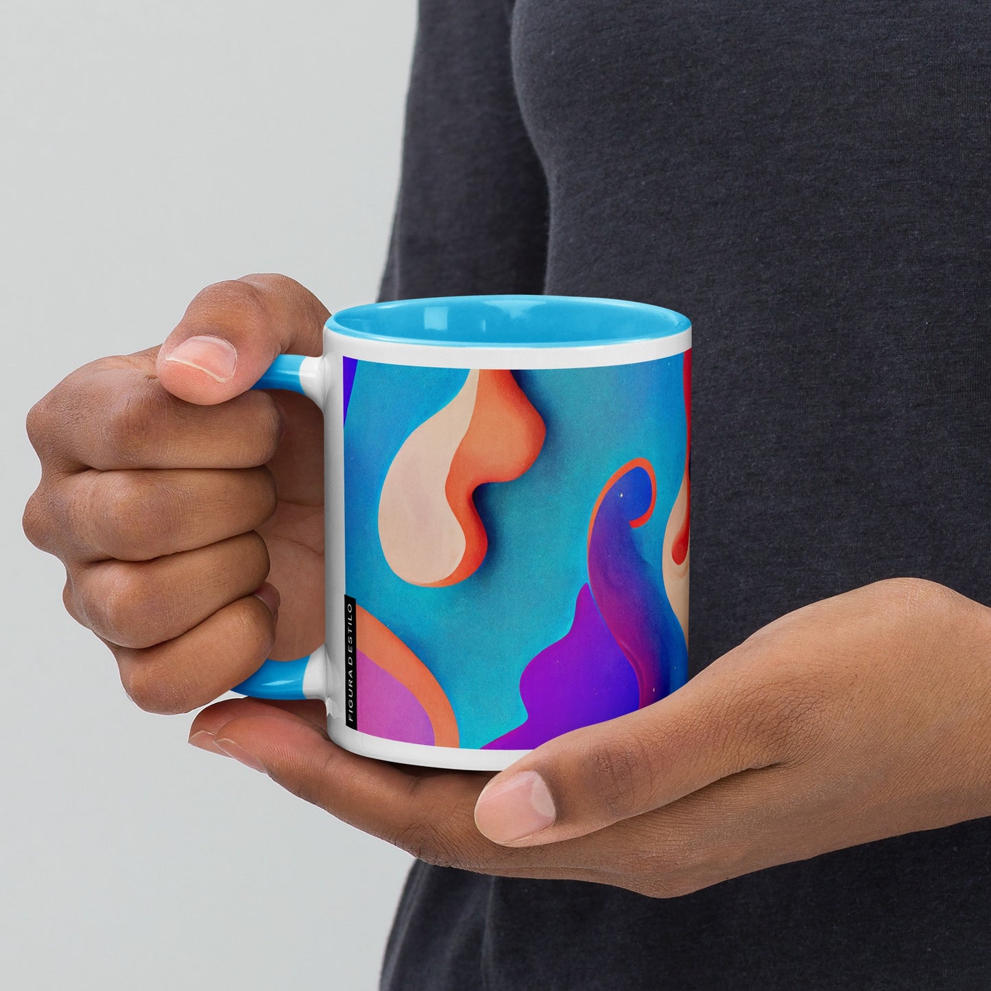 Purple Dream Ceramic Mug with Color Inside