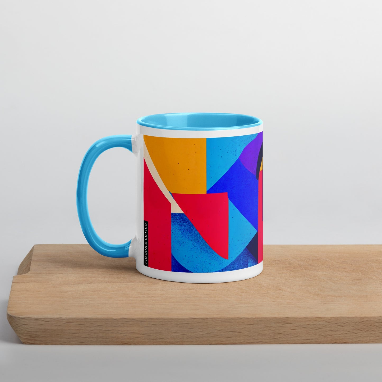 Summer Tide Ceramic Mug with Color Inside