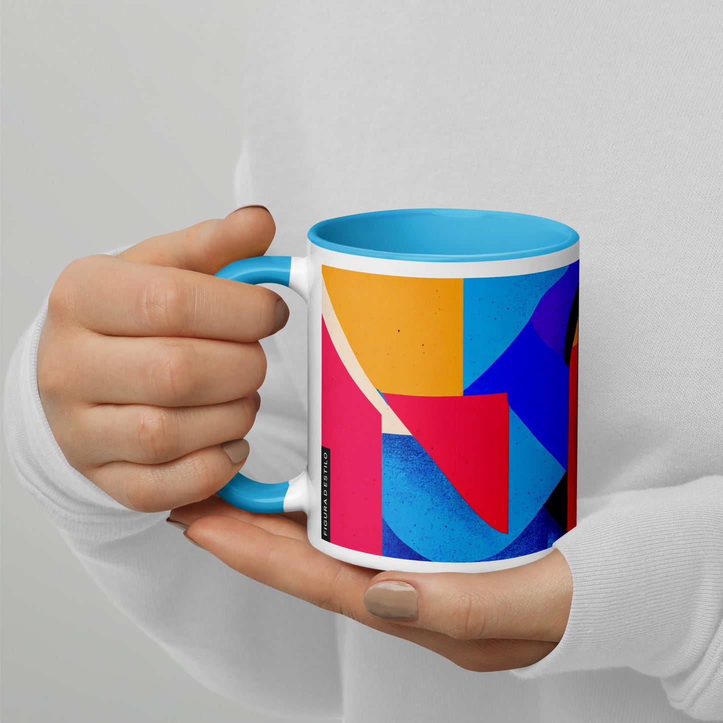 Summer Tide Ceramic Mug with Color Inside