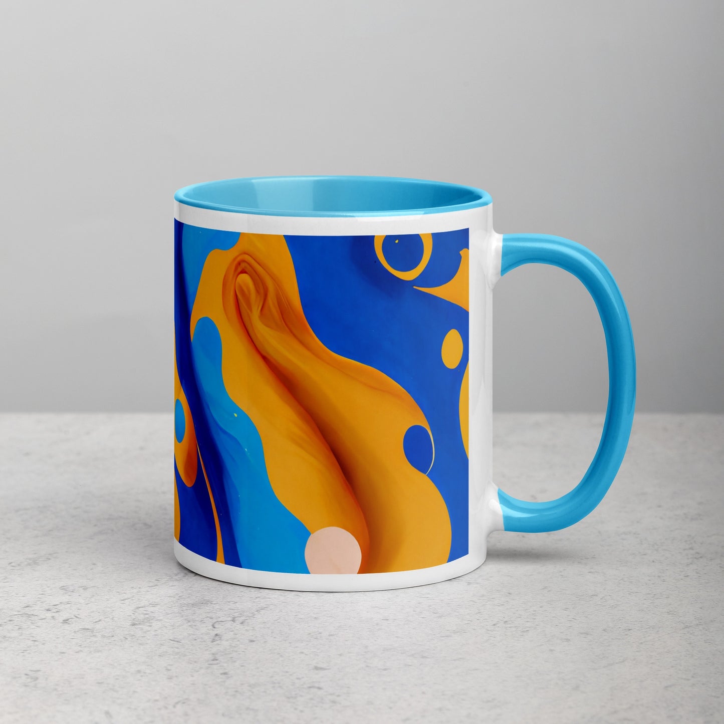 Oasis Ceramic Mug with Color Inside