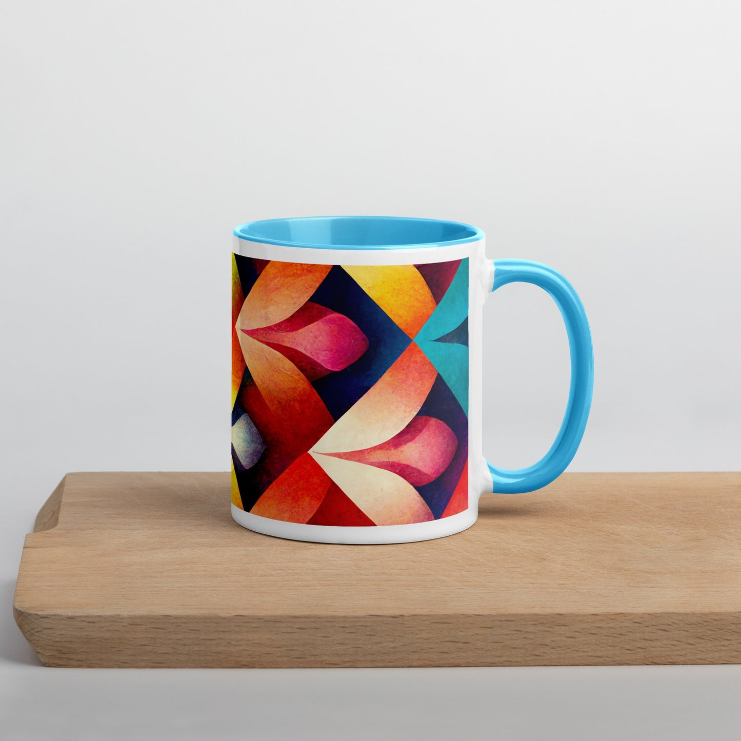 Petals Ceramic Mug with Color Inside