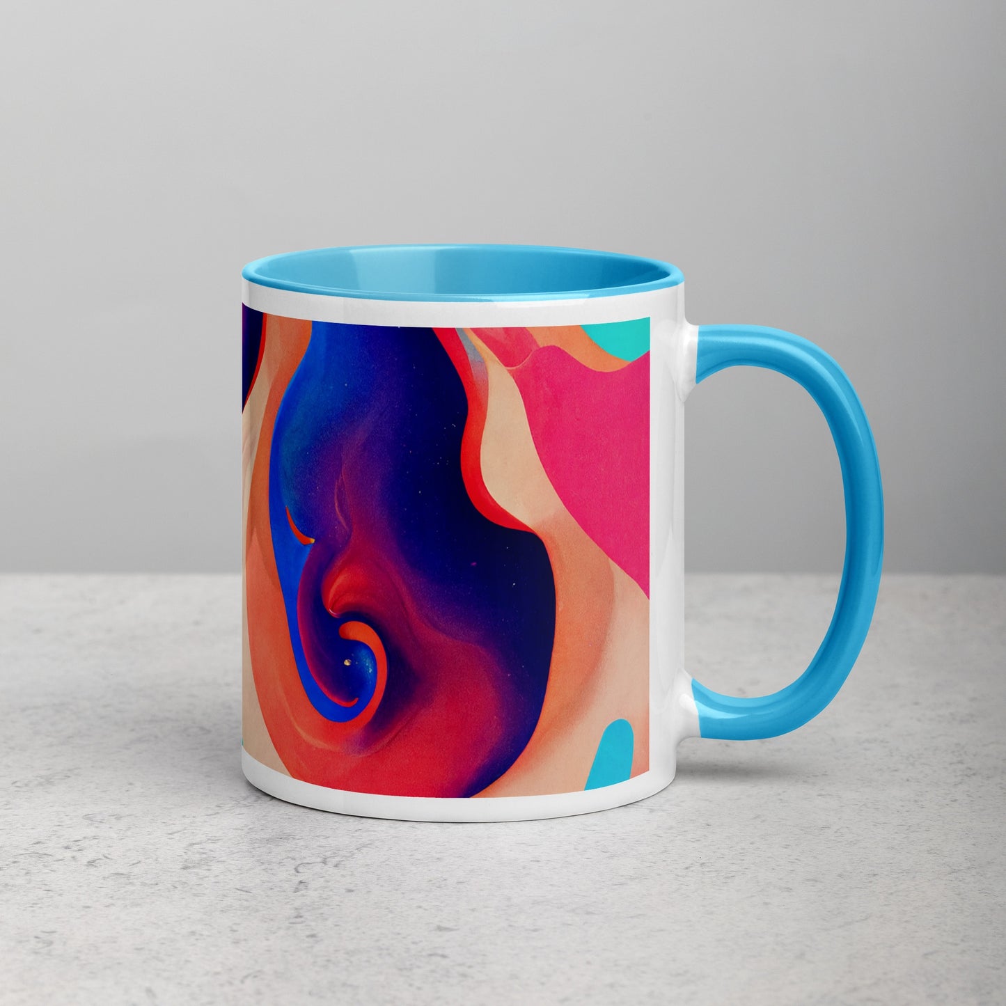 Purple Dream Ceramic Mug with Color Inside