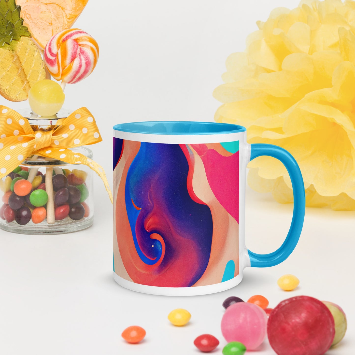 Purple Dream Ceramic Mug with Color Inside