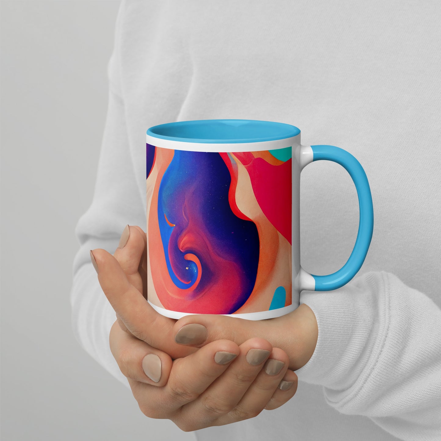 Purple Dream Ceramic Mug with Color Inside