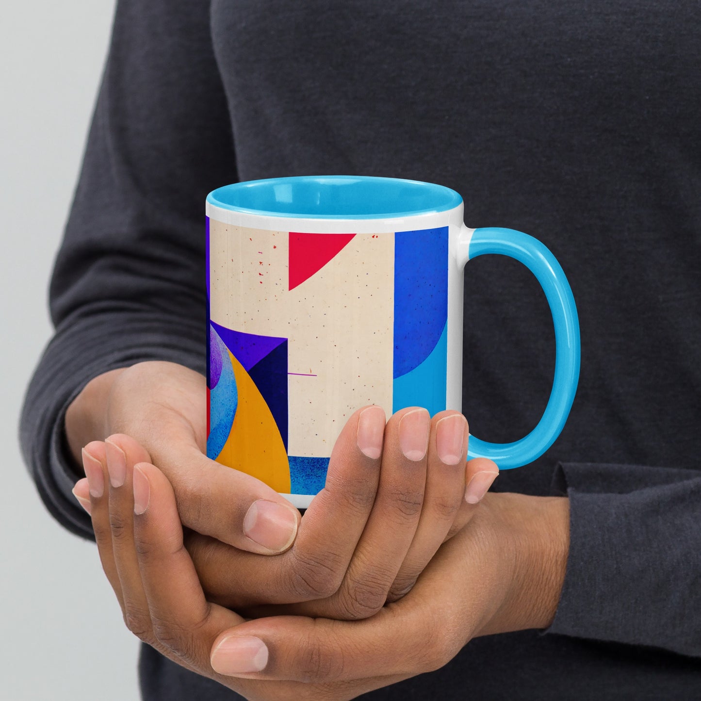 Summer Tide Ceramic Mug with Color Inside