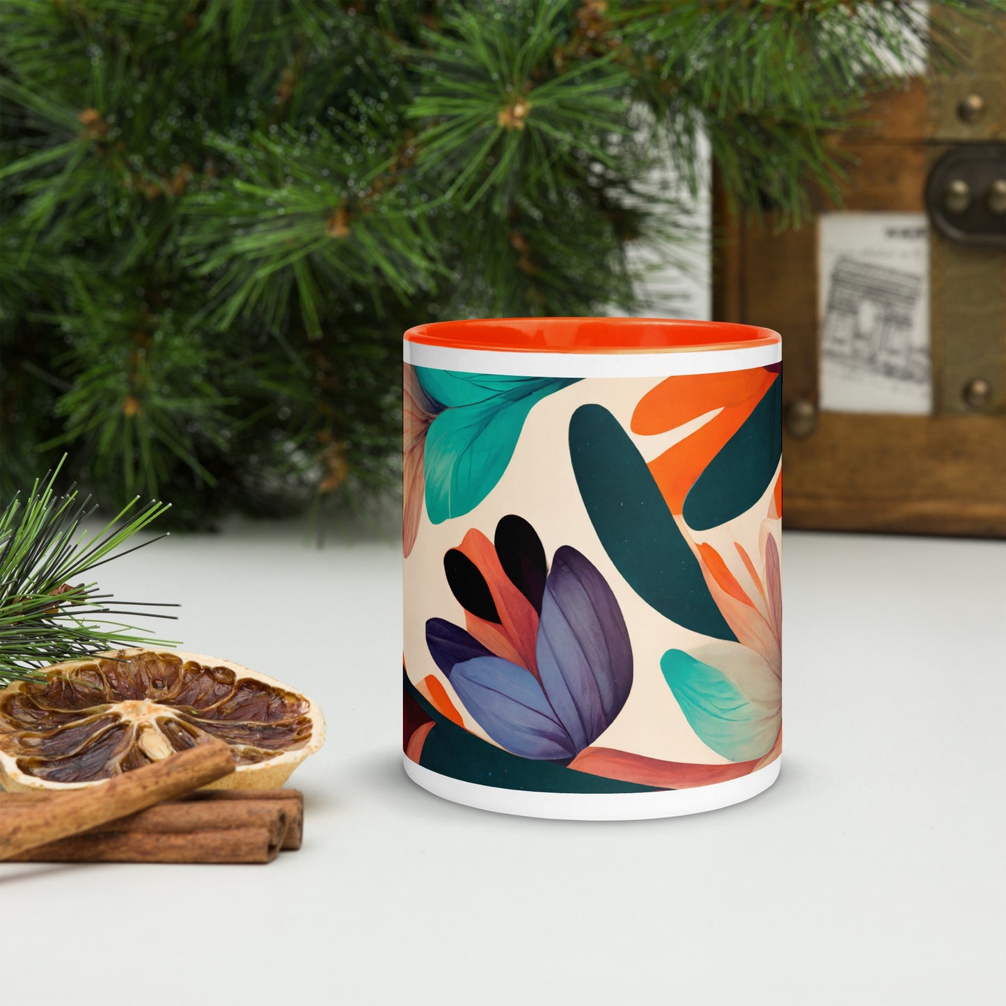 Magic Garden Ceramic Mug with Color Inside