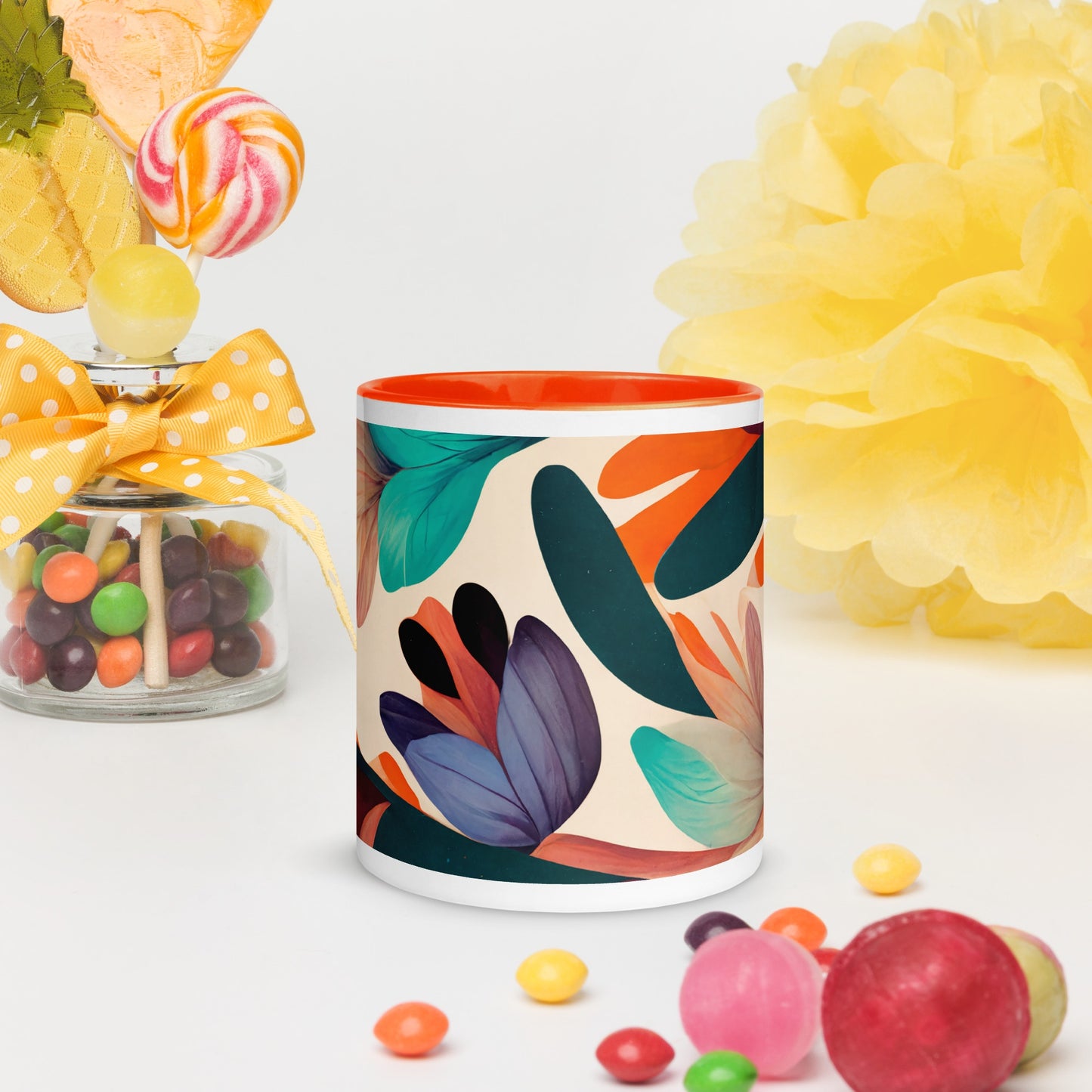 Magic Garden Ceramic Mug with Color Inside