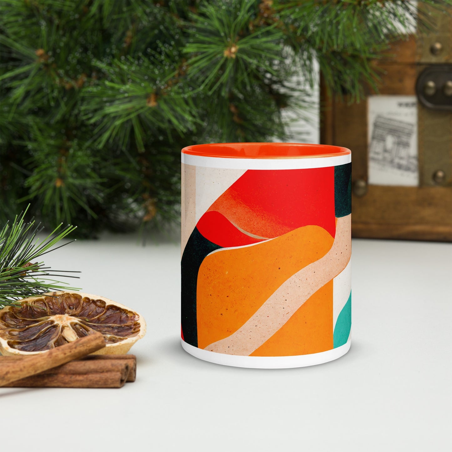 Jelly Bread Ceramic Mug with Color Inside