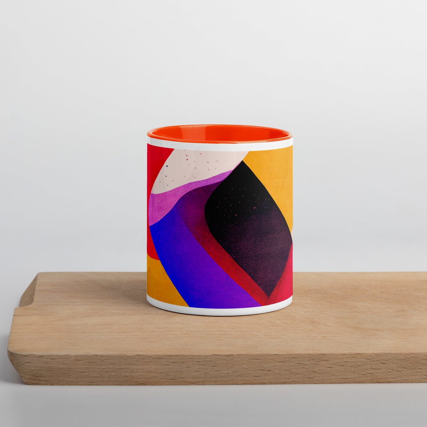 Rising Sun Ceramic Mug with Color Inside