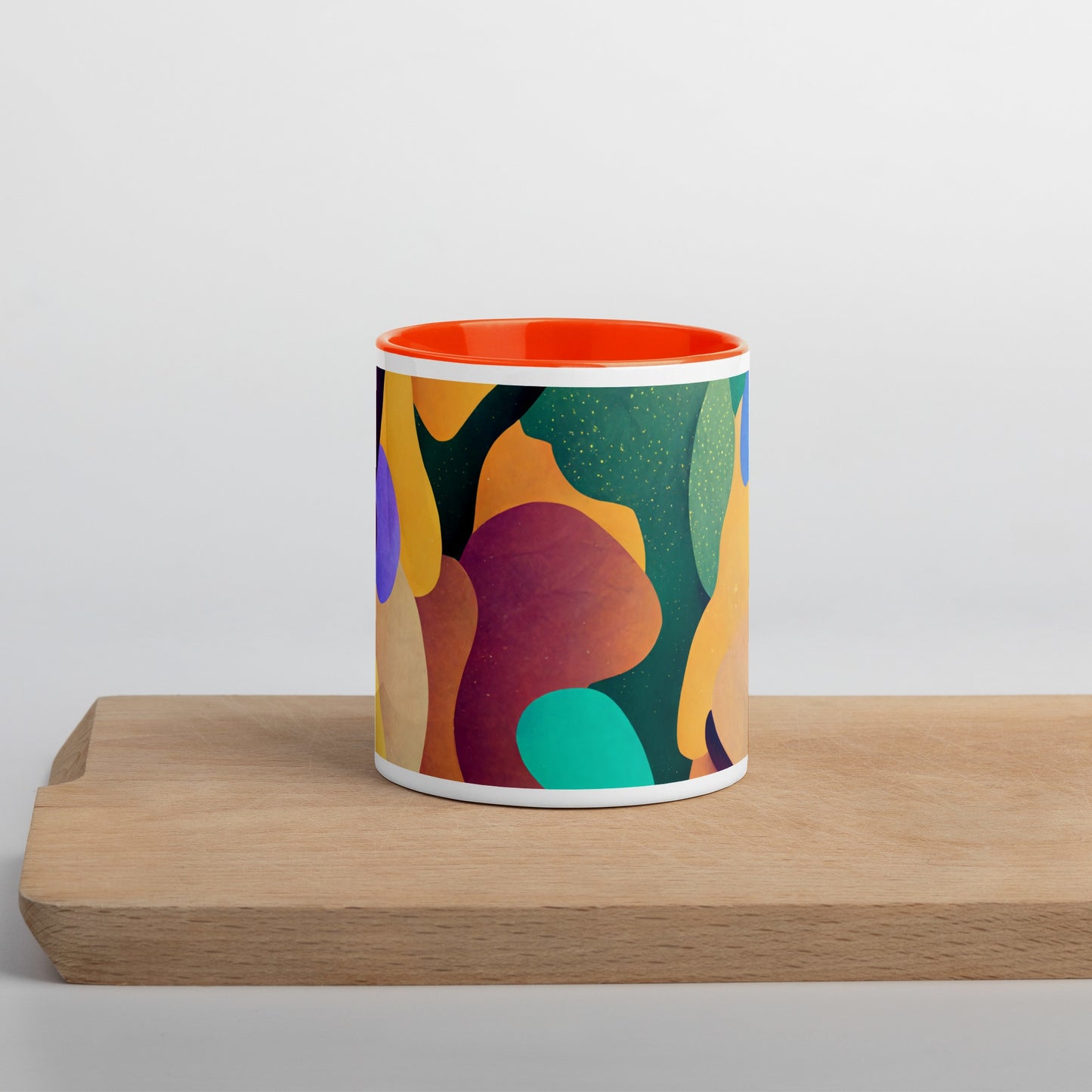 Water Lily Ceramic Mug with Color Inside