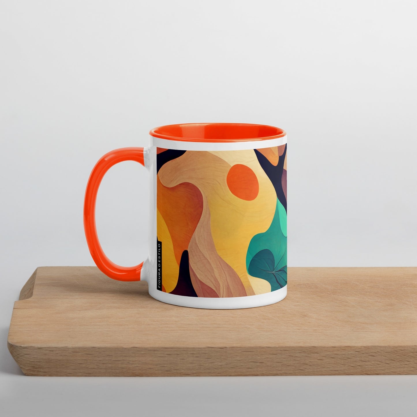 Cocktail Ceramic Mug with Color Inside