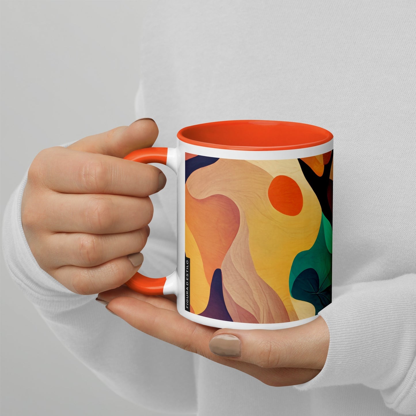 Cocktail Ceramic Mug with Color Inside
