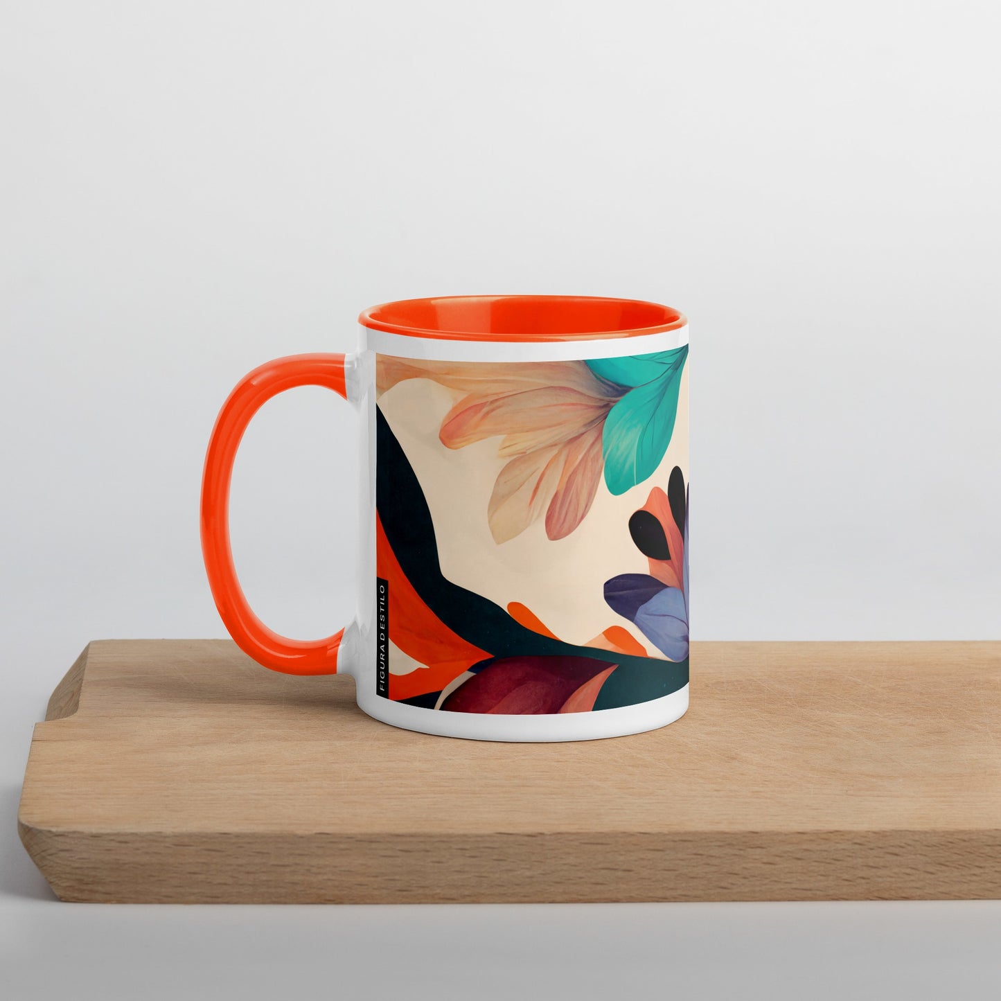 Magic Garden Ceramic Mug with Color Inside