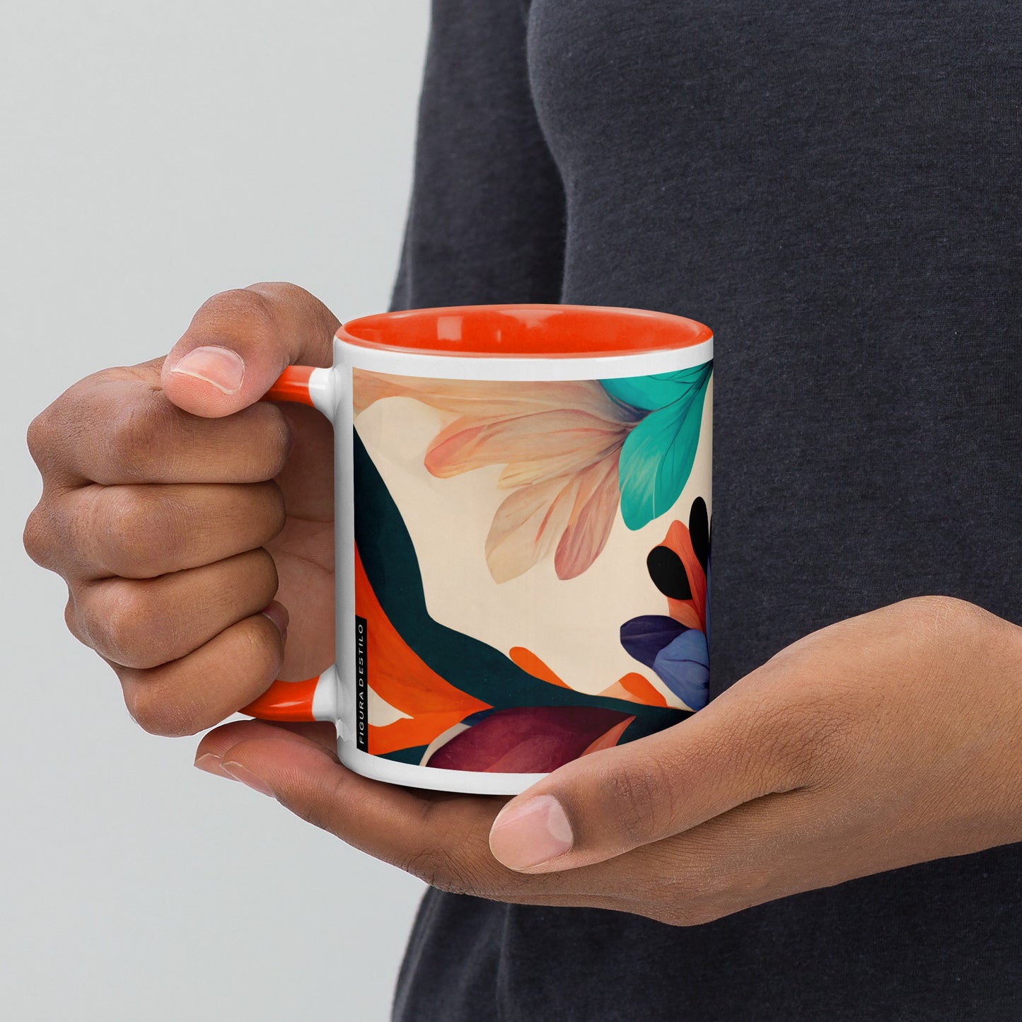 Magic Garden Ceramic Mug with Color Inside