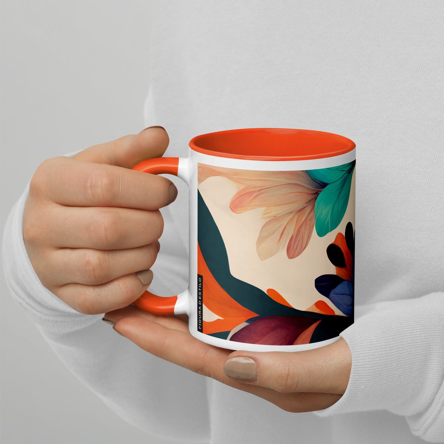 Magic Garden Ceramic Mug with Color Inside