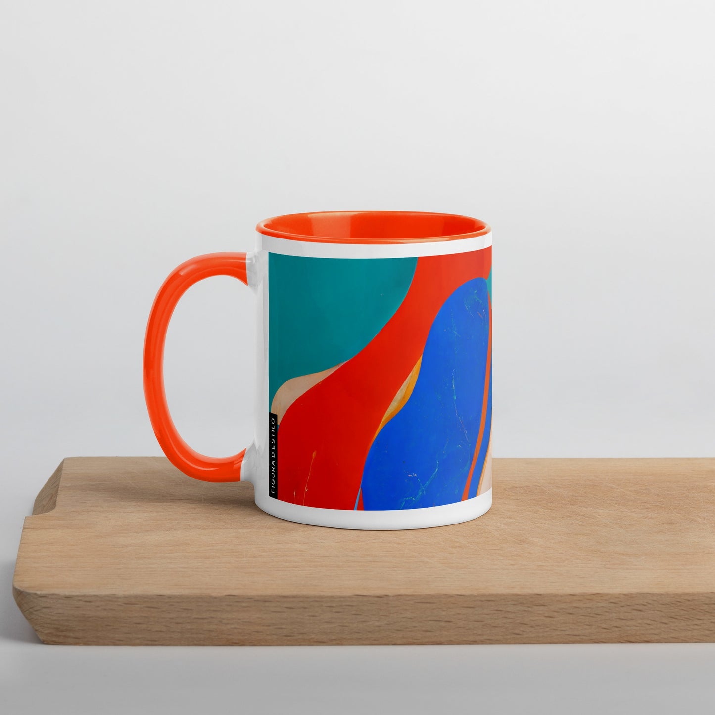 Marble Wonder Ceramic Mug with Color Inside