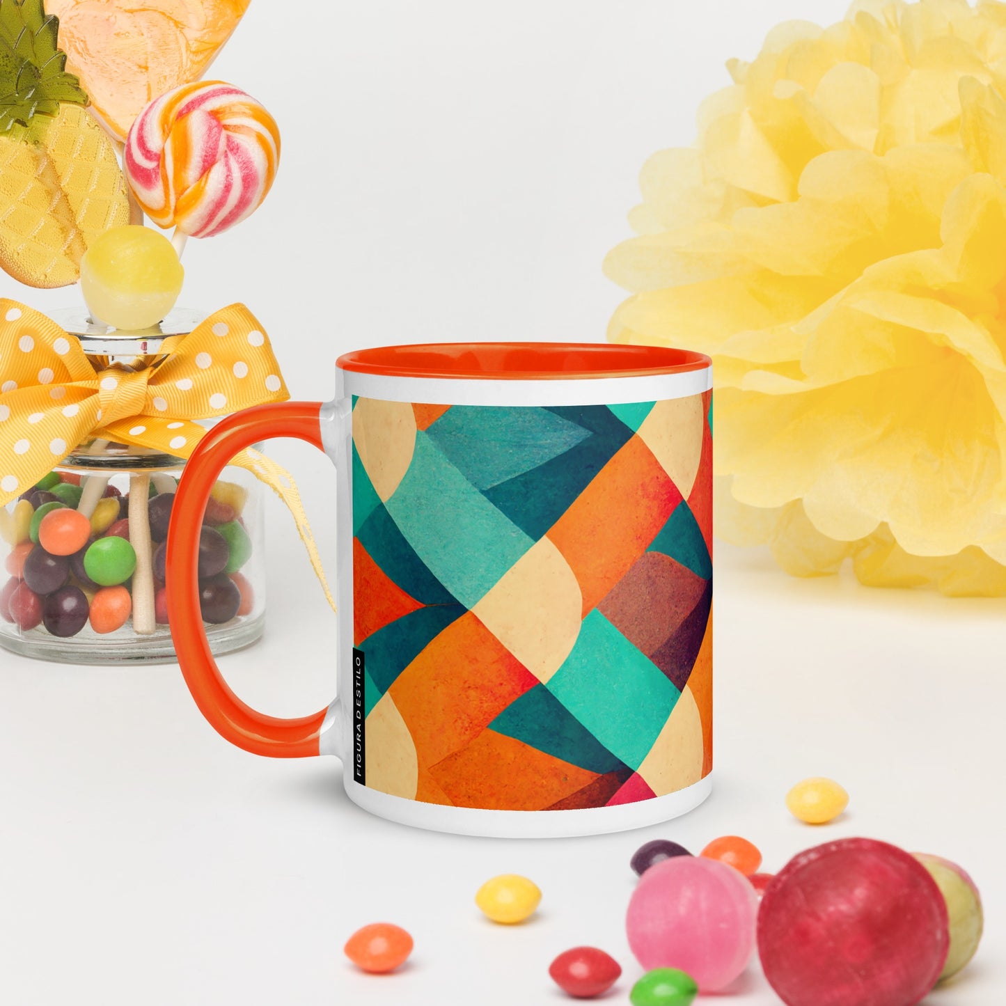 Sienna Ceramic Mug with Color Inside
