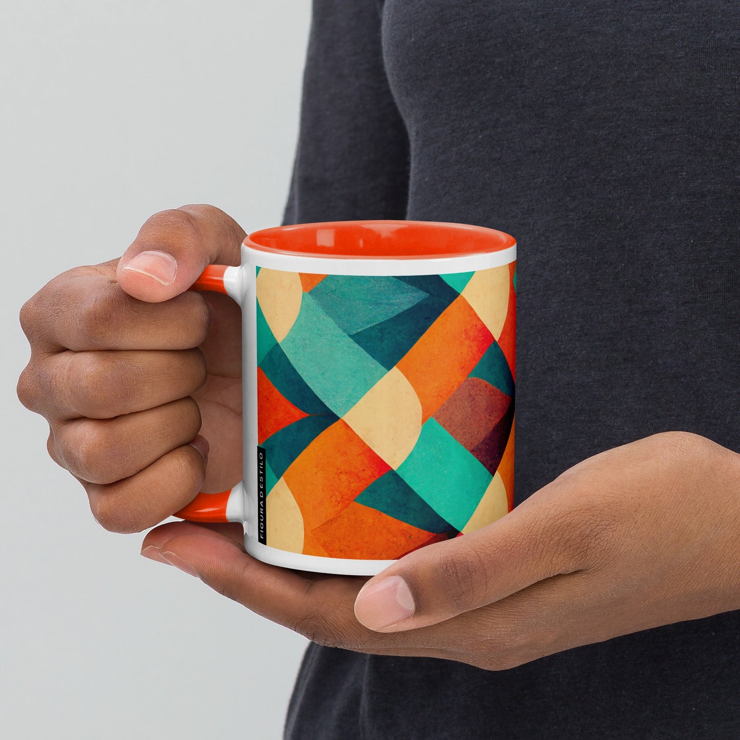Sienna Ceramic Mug with Color Inside