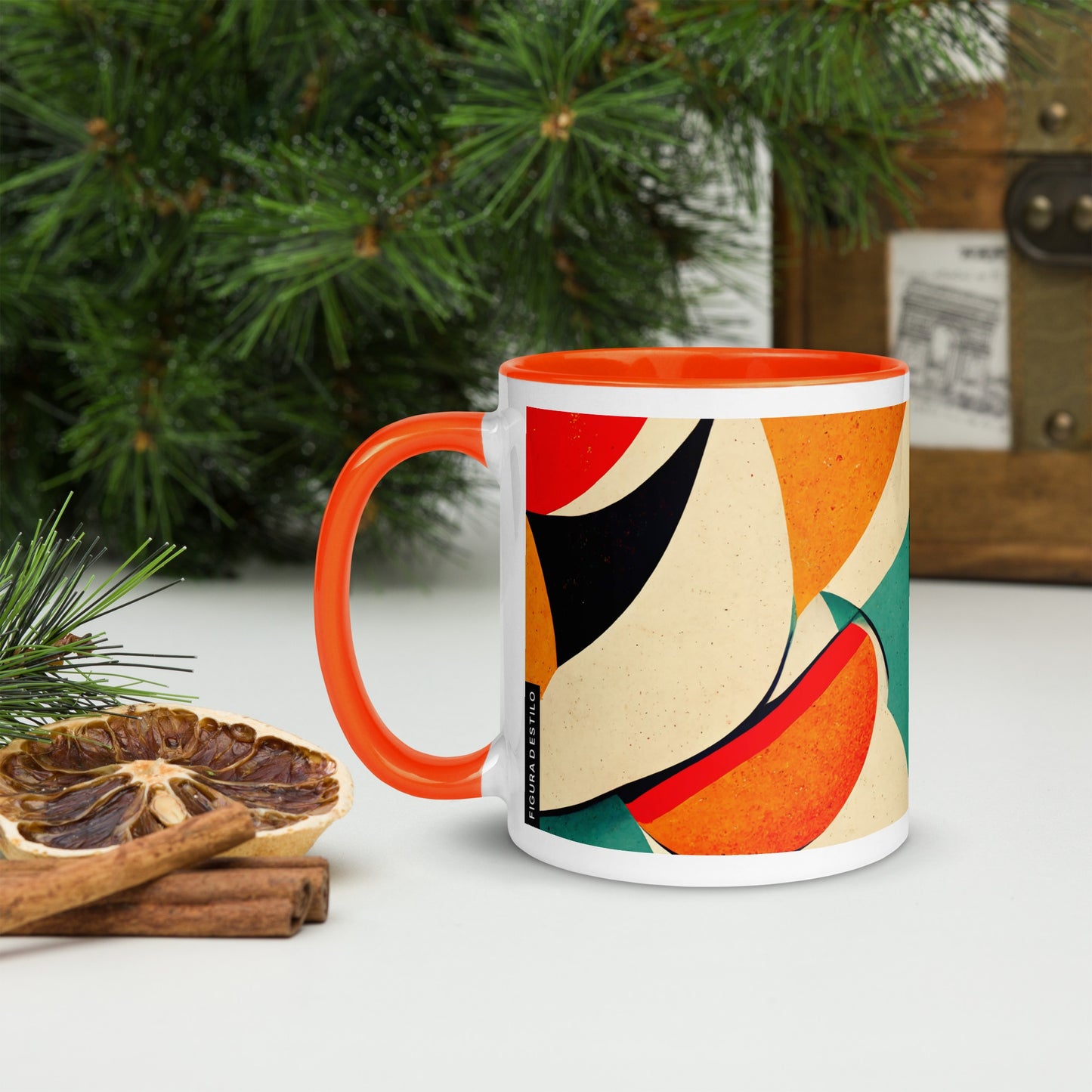 Water Loaf Ceramic Mug with Color Inside