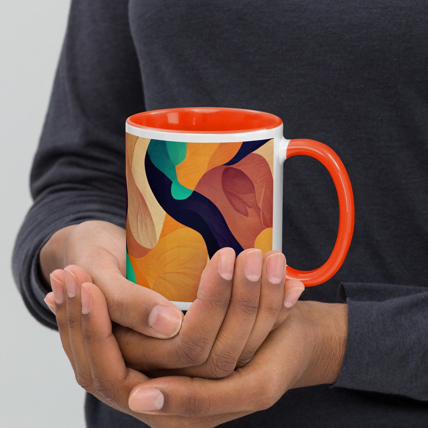 Cocktail Ceramic Mug with Color Inside