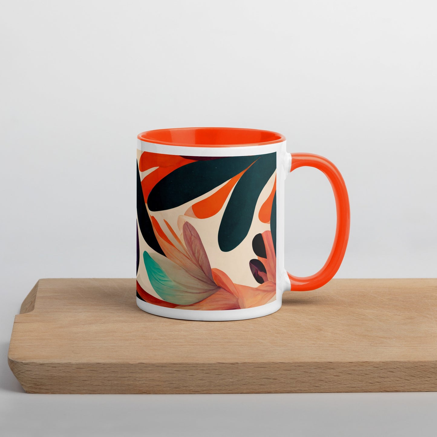 Magic Garden Ceramic Mug with Color Inside