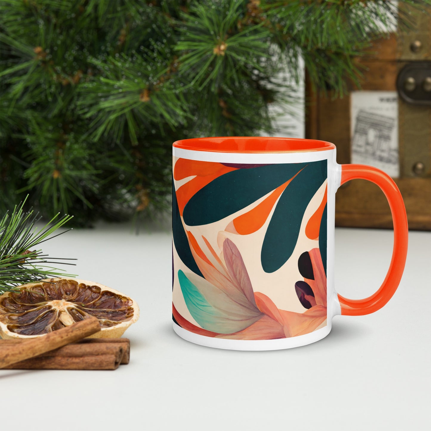 Magic Garden Ceramic Mug with Color Inside