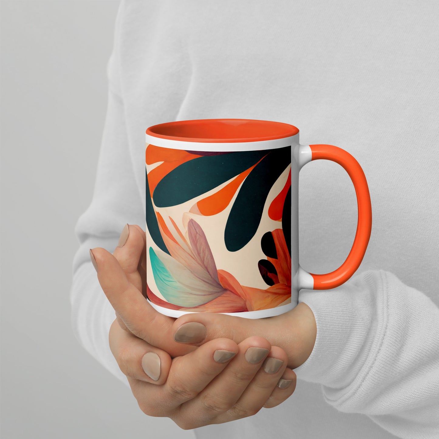 Magic Garden Ceramic Mug with Color Inside